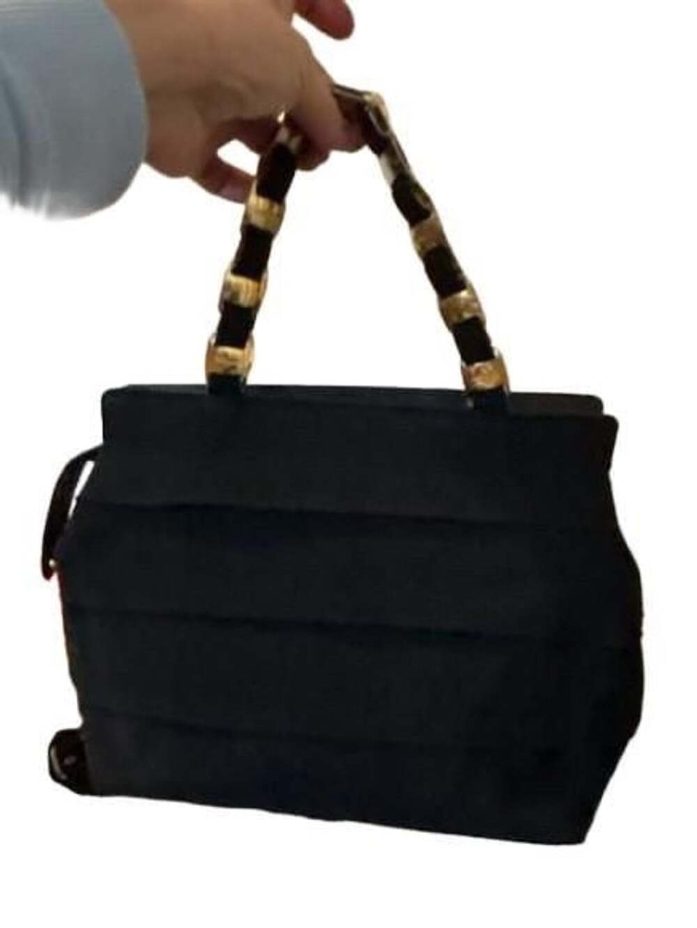 Salvatore Ferragamo Vara Chain-Linked Embellished Shoulder Bag Black